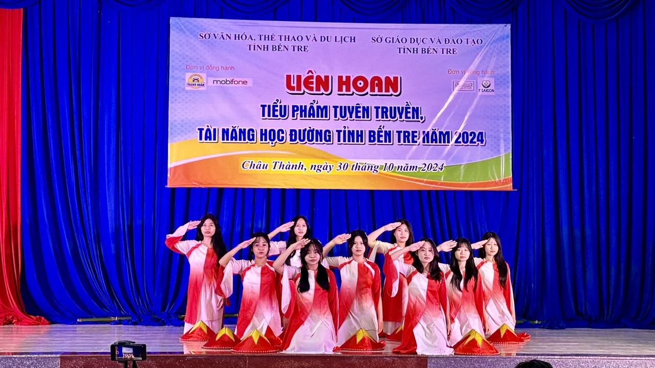 Sở Văn hóa, Thể thao và Du lịch phối hợp sở giáo dục và Đào tạo tổ chức Liên hoan Tài năng học đường tỉnh Bến Tre năm 2024.